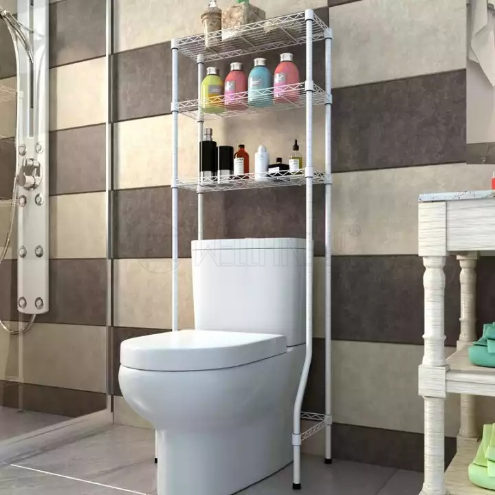 Duable&Adjustable 3 Tiers Over the Toilet Storage Rack Bathroom Space
