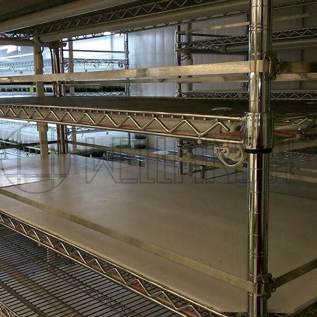 Having adjustable wire shelving is great help for your greenhouse ...