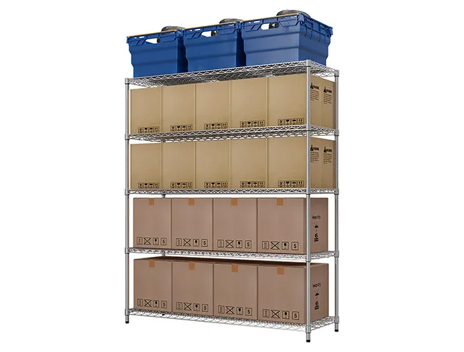 Professional Grade Chrome Wire Shelving Adjustable Heavy Duty Rack  (3)