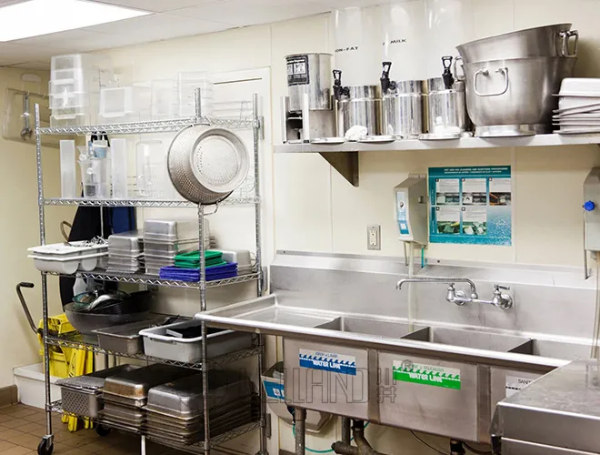 6 Layer Commercial Kitchen Storage Heavy Duty Steel Wire Shelving Rack (4)