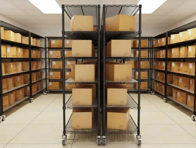 Heavy Duty Zinc Epoxy Coated Warehouse Storage Metal Wire Shelving Rack