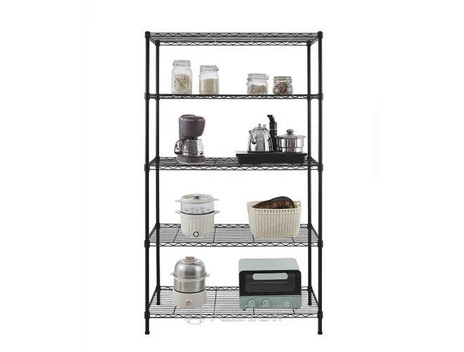 Large Black Wire Shelving Rack - Heavy Duty Storage Unit（3）