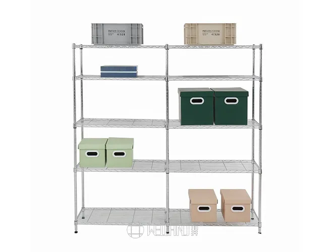 10-Tier Chrome Wire Shelving - Add On Storage Unit for Warehouse（2）