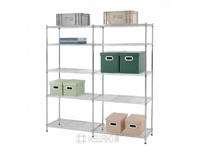 10-Tier Chrome Wire Shelving - Add On Storage Unit for Warehouse（1）
