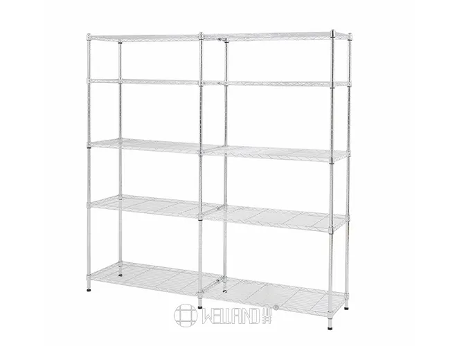 10-Tier Chrome Wire Shelving - Add On Storage Unit for Warehouse（3）