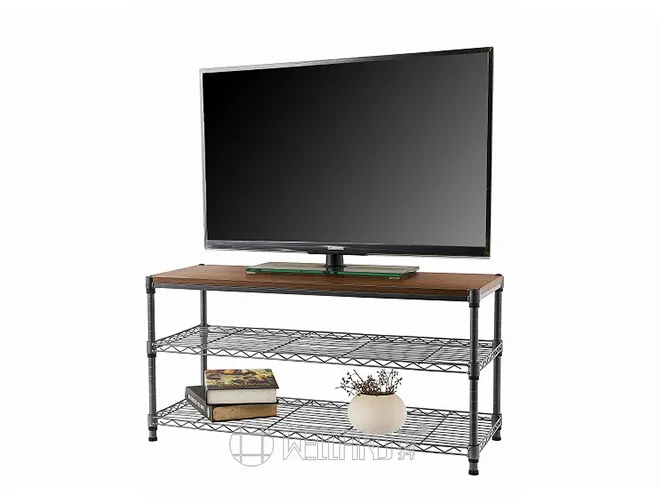 3-Tier Living Room TV Rack with MDF - Entertainment Center(1)