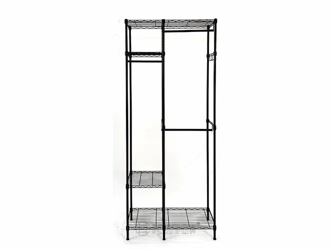 New Design Black Wire Garment Rack - Modern Clothes Organizer（4）
