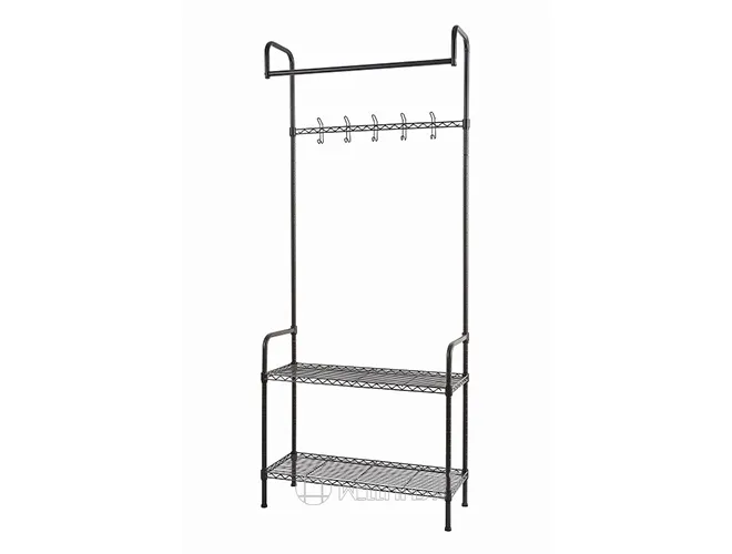 Doorway Garment Rack with Wire Shelves（3）