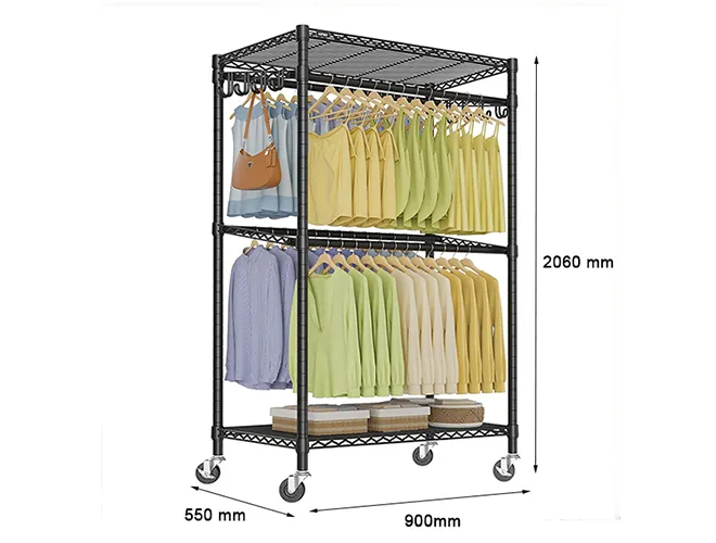 4-hanging-bar-garment-rack-with-removable-hooks-and-casters-massive-capacity-for-clothing (4)