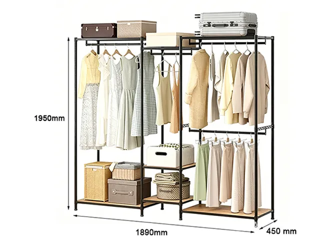 hybrid-garment-combination-rack-with-bamboo-fiber-shelves-and-steel-frame (4)