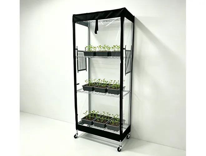 wire-planting-shelf-with-transparent-pvc-cover-for-greenhouse-effect-and-seed-germination (2)