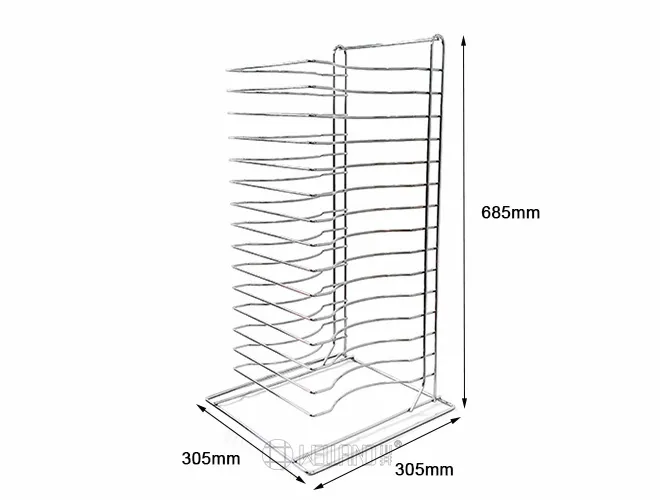 pizza pan rack with 15 slots (4)