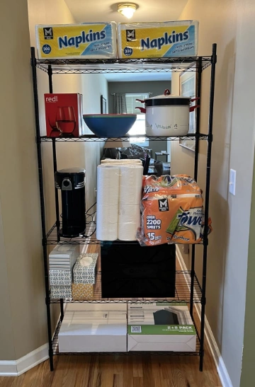 Application of five-layer rack in kitchen.webp