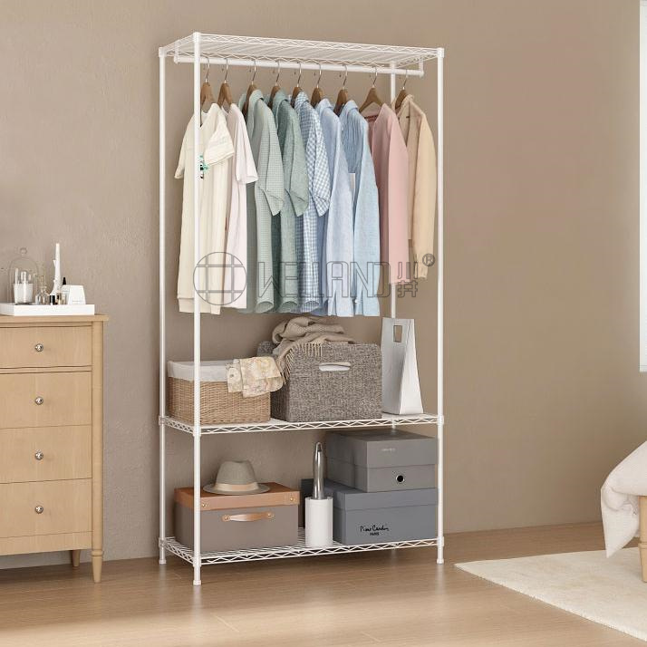 White Powder coated Clothes Drying Rack On Wheels.jpg