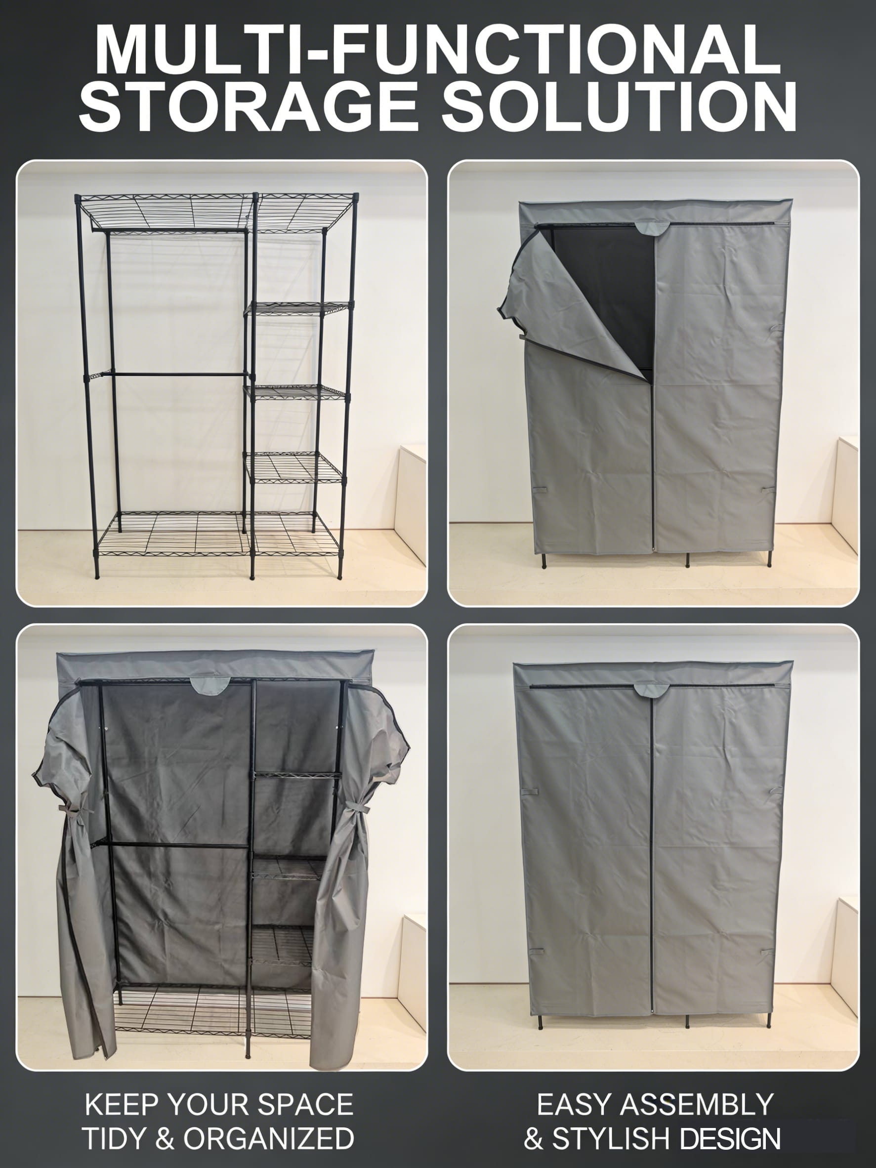 Black Wire Garment Rack with Cover（1）.jpg